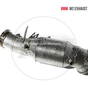 HMD Exhaust Manifold Downpipe for BMW M2 M3 M4 M5 Car Accessories With Catalytic Header Without Cat Whatsapp008613189999301 thumbnail-2