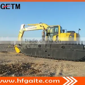 Floating Excavator Pontoons for 24T Excavator Assemble, Q345B Steel, Doosan Motor thumbnail-4