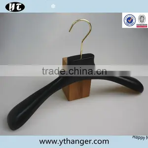 White High End Wood Hanger and Pants Hanger With Gold Hardware thumbnail-3