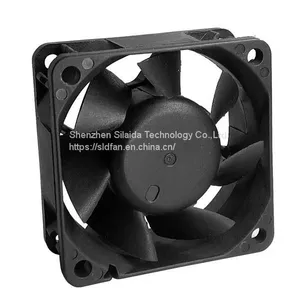 6cm 6025 12V 4-Wire PWM Temperature Max Airflow Rate Fan thumbnail-3