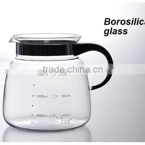 Water Tea Pot Heat Resistant Glass Kettle With Warmer thumbnail-3