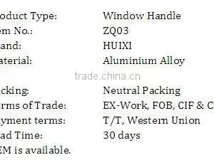 Aluminium Castment Window Handle thumbnail-3