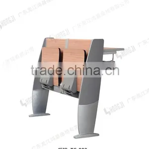 Aluminium Alloy Leg Patented Folding School Desks and Chairs for University TC-982-E thumbnail-5