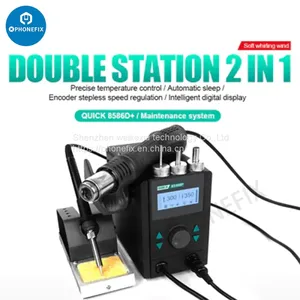 QUICK 8586D+ 2-in-1 Rework Soldering Station thumbnail-1