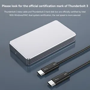 Thunderbolt 4 USB3.2/3.1 M.2 NVME SSD Enclosure thumbnail-5