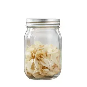 Empty Clear Canning Food Storage Mini Ball Glass Mason Jar With Lids for Canning thumbnail-1