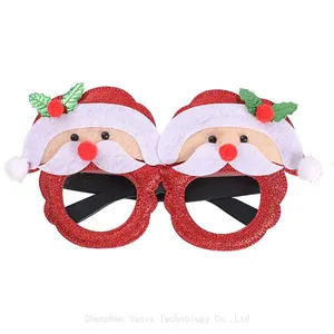 12-Pack Christmas Glitter Party Glasses Frames for Holiday Decor and Christmas Party Favors thumbnail-2