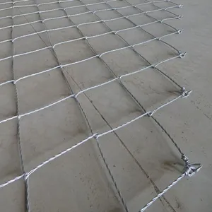 Slope Protection Mesh/ Spider Spiral Rope Net /Active Protection for Blocky Rock Slopes thumbnail-3
