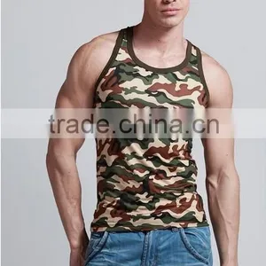 Oem Cheap Camo Tank Tops For Male Singlet Made in China Supplier Wholesaler thumbnail-1