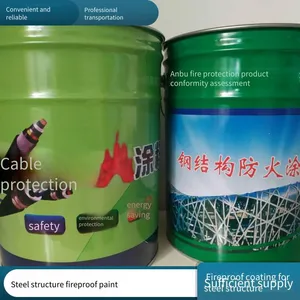Water-based Industrial Paint, Metal Anti-rust Paint, Fireproof Paint for Indoor and Outdoor Steel Structure Fireproof Coating Construction thumbnail-4
