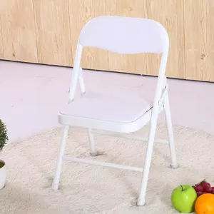 Premium Portable Folding Chair With Padded Seat, Heavy Duty Metal Frame for Home, Office, Kitchen, and Outdoor Events - Multiple Colors Available thumbnail-3