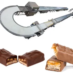 Automatic Multiple Candy Bar Corn Bar (snickers) Production Line With Chocolate Enrobing thumbnail-3