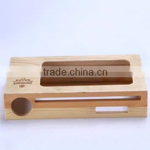 Wholesale Wood Electric Wire Storage Box Wood Tissue Box thumbnail-4