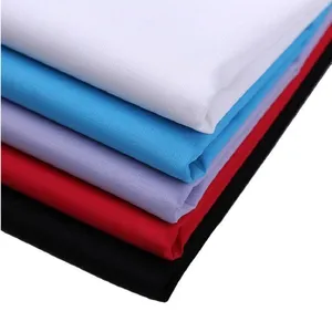 CVC 60/40 Cotton Polyester Woven Fabric 21X21 100X52 63 Inch Plain Fabric For Garment Shirts Uniform Workwear thumbnail-1