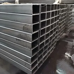 50*50mm ASTM A500 A36 Galvanized Welded Hollow Section Black Mild Steel Ms Square Rectangular Profile Tube Pipe thumbnail-4