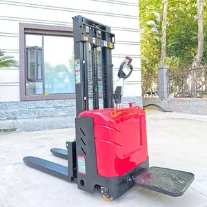 1.5T Electric Pallet Jack Full-electric Portable Self Loading Pallet Stacker Ladder Truck Mounted Forklift Electric Forklift thumbnail-3