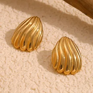 Low MOQ 100pcs Hypoallergenic Stainless Steel Earrings Studs Wholesale Jewelry Supplier thumbnail-4