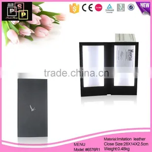 Best Selling Debossing Logo Waterproof Pvc Window Transparent Menu Holder thumbnail-1