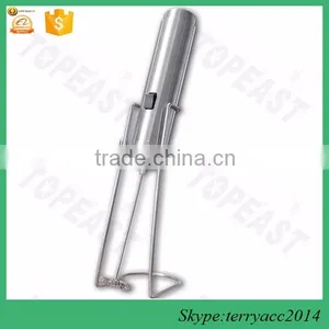 Milk Frother and Whisk in Stainless Steel With Stand and 2 Speed thumbnail-1