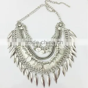 2015 Women Imitation Jewelry Fashion Western Style Necklaces Layers Rounded Necklace thumbnail-2