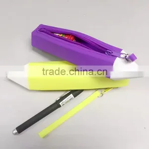 Multi Color Silicone Pencil Case Pen Bag thumbnail-3