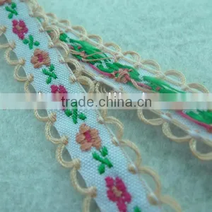 EMBROIDERY TAPE JACQUARD TRIMMING LACE 10MM WIDTH FOR SEW ON CLOTHING OR CLOTHING NOTION ITEMS DECORATION thumbnail-1