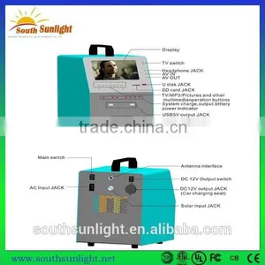 2015 Factory 50W Portable Solar TV With Vedio and Radio, Solar Home Power System for Small Homes, Home Solar Lighting System thumbnail-2