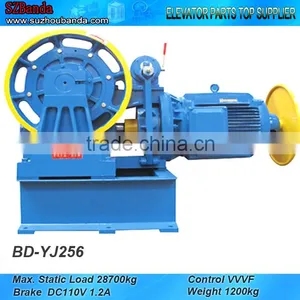 VVVF Elevator Geared Traction Machine BD-YJ256, Lift Motor thumbnail-1