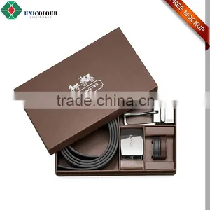 Custom Luxury Printed Cardboard Belt Buckle Box With EVA Tray thumbnail-4