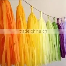 Handmade Decorative Garland Tissue Paper Tassel Garland Party Ideas for Kids & Adults. thumbnail-4