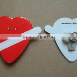Multi Color Light Badge, Customized LED Light Glow Badge, Decorative Bright Light Pin thumbnail-2