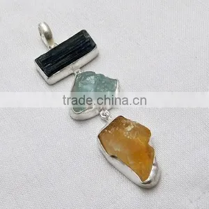 Gorgeous Designer Pendant, Gemstone Silver Jewelry, Handmade Silver Jewelry thumbnail-1