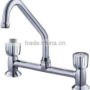 Hot Cold Water Faucets& Wall Sink Mixer Tap thumbnail-1