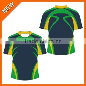 Factory Custom Rugby Jersey, Strong Fabric Rugby t Shirt, Rugby Team Cool Dry Jersey thumbnail-1