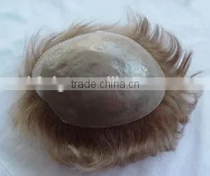 Hair Supplier Cheap Indian Remy Virgin Human Hair Natural Swiss Lace Toupee for Men Quality Choice thumbnail-3