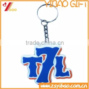 Wholesale Promotional Silicone Key Chain, Customized PVC Keychain thumbnail-1