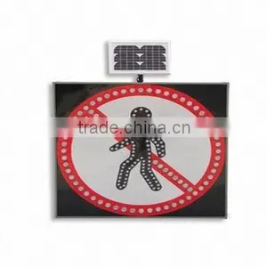 Pedestrian Passing Solar Traffic Sign thumbnail-1