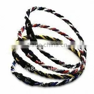 New Balance Energy Germanium America Hot Sale Braided Titanium Ion Baseball Sports Necklace thumbnail-1