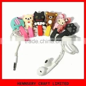 Customized Shape and Logo Soft Pvc Rubber Electrical Wire Winder thumbnail-1