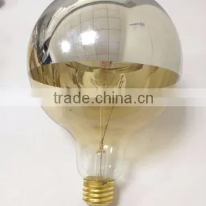 G95 Edison Bulb Half Chrome/mirror Glass Cover Decorative Bar/coffee thumbnail-1