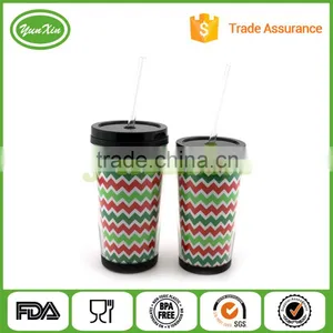Acrylic Tumblers Paper/Photo Insert 15 oz Double Wall With Lid And Straw 16oz Paper Insert Tumbler thumbnail-1