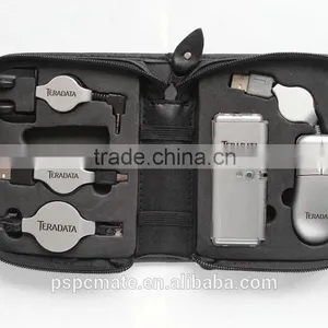 Black USB Travel Sets in White Color Suitable for Business Travel/coorperate Gifts thumbnail-4