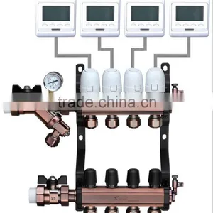 2 Ways Valve Manifold Brass Underfloor Heating Manifolds Digital Manifold thumbnail-1