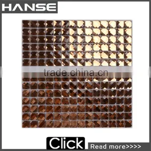 F2X-3 300X300MM Foshan 8mm Artistic Stone Pattern Glass Mosaic Tile thumbnail-1