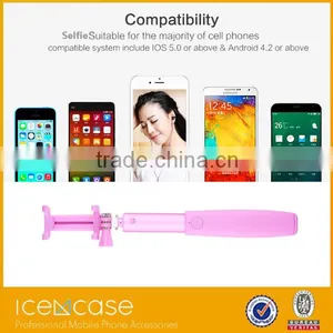 2016 New Factory Monopod Bluetooth Selfie Stick With Bluetooth Shutter Button thumbnail-4