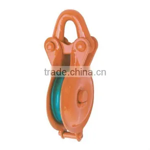 Red Painted Steel Pulley 49-B thumbnail-1