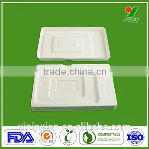 High Quality OEM 90days Biodegradable Chic Packing Sugarcane Bagasse Molded Pulp Electronic Component SD Card Packaging Tray thumbnail-3