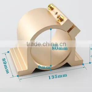 80mm 220v 1.5Nm 1.5kw ER16 24000rpm Cnc Air Coold Spindle Motor With Clamp thumbnail-2