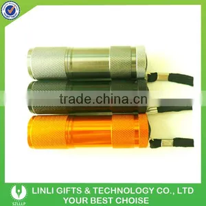 2016 Popular Mini Promotional Metal Led Pocket Torch Flashlight For Camping Safety thumbnail-2