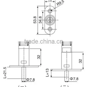 Top Quality Zinc Alloy Housing and Cylinder Cabinet Push Tubular Cam Lock thumbnail-3